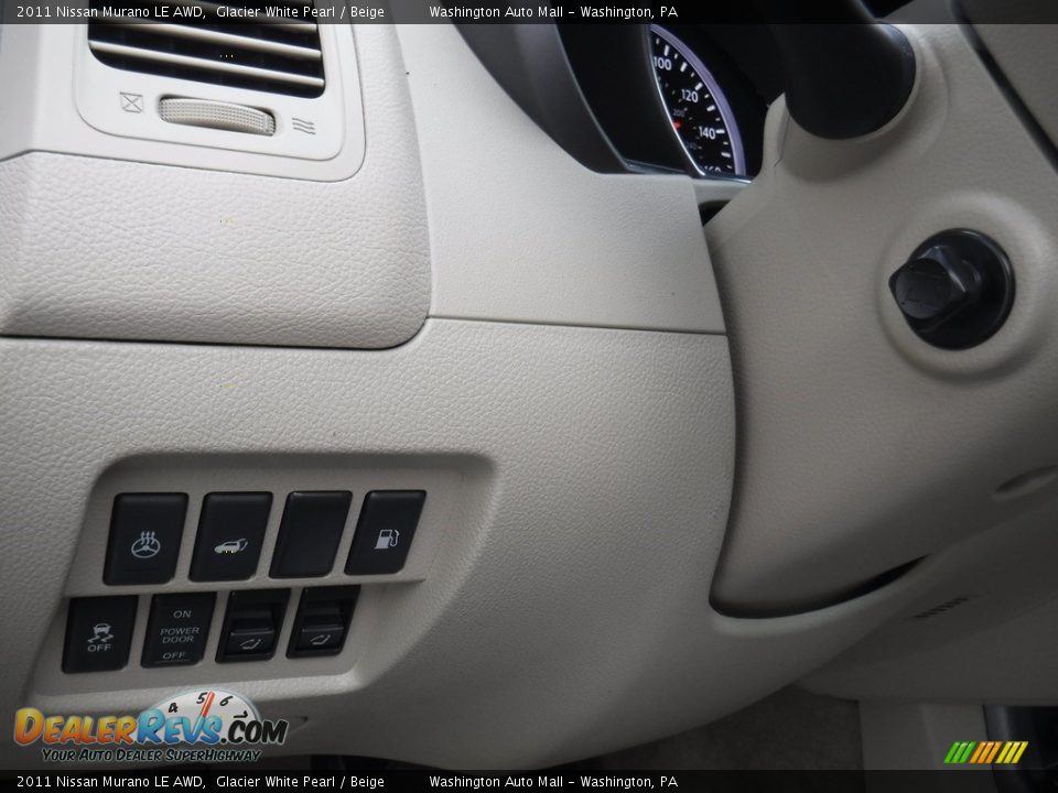 2011 Nissan Murano LE AWD Glacier White Pearl / Beige Photo #13