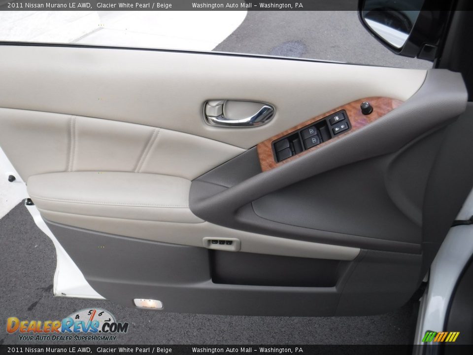 2011 Nissan Murano LE AWD Glacier White Pearl / Beige Photo #14