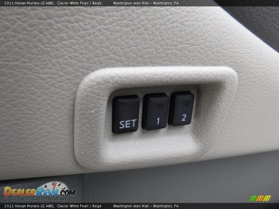 2011 Nissan Murano LE AWD Glacier White Pearl / Beige Photo #15