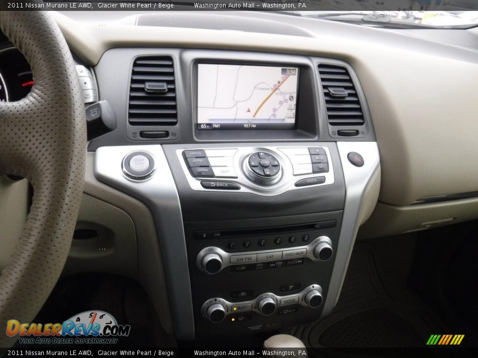 2011 Nissan Murano LE AWD Glacier White Pearl / Beige Photo #18