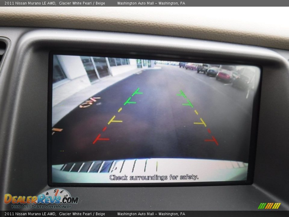 2011 Nissan Murano LE AWD Glacier White Pearl / Beige Photo #20