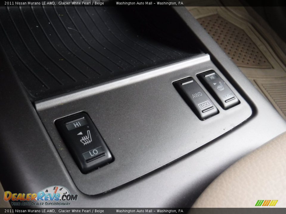 2011 Nissan Murano LE AWD Glacier White Pearl / Beige Photo #22
