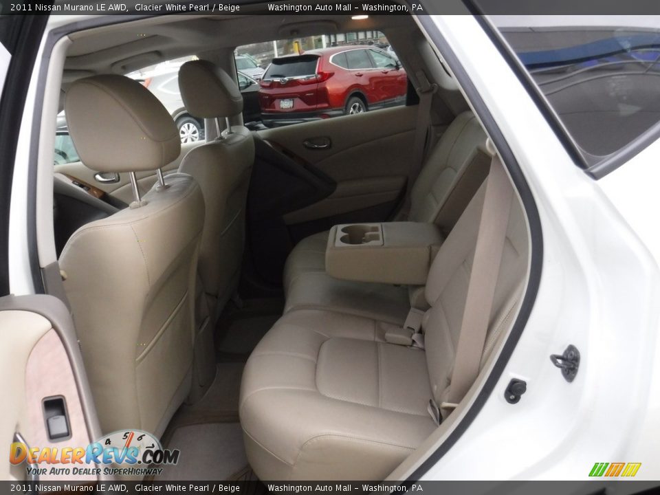 2011 Nissan Murano LE AWD Glacier White Pearl / Beige Photo #25