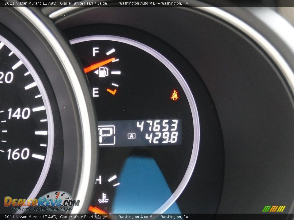 2011 Nissan Murano LE AWD Glacier White Pearl / Beige Photo #30
