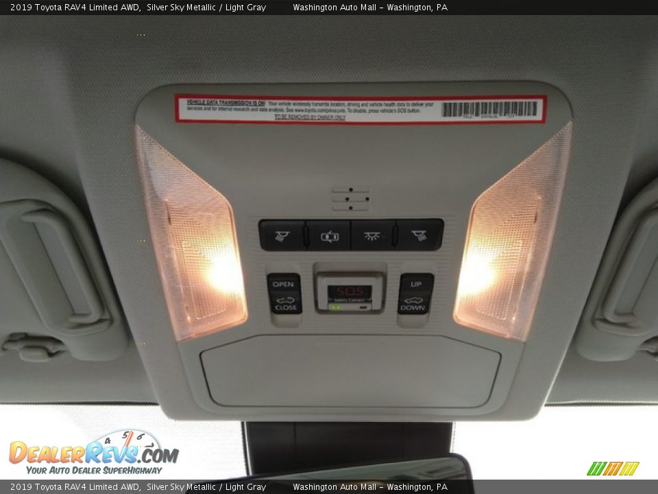2019 Toyota RAV4 Limited AWD Silver Sky Metallic / Light Gray Photo #21