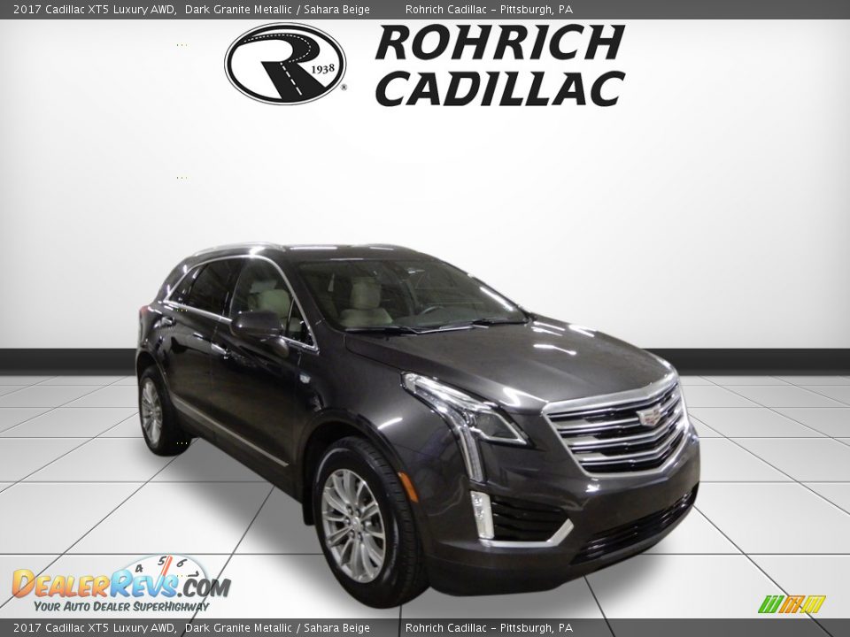 2017 Cadillac XT5 Luxury AWD Dark Granite Metallic / Sahara Beige Photo #7