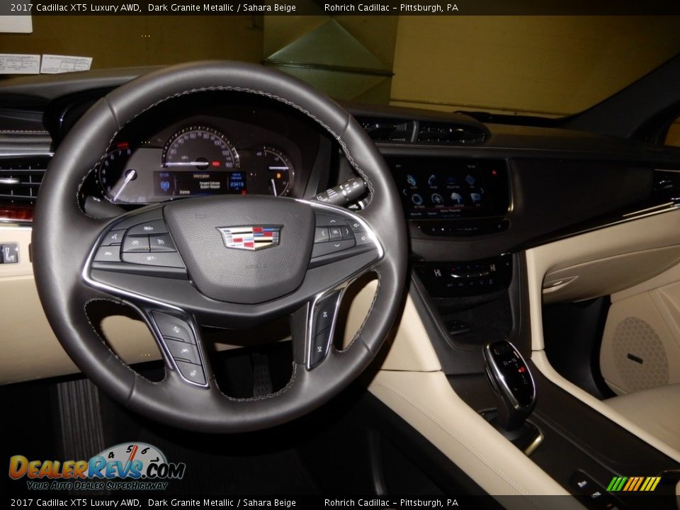 2017 Cadillac XT5 Luxury AWD Dark Granite Metallic / Sahara Beige Photo #16