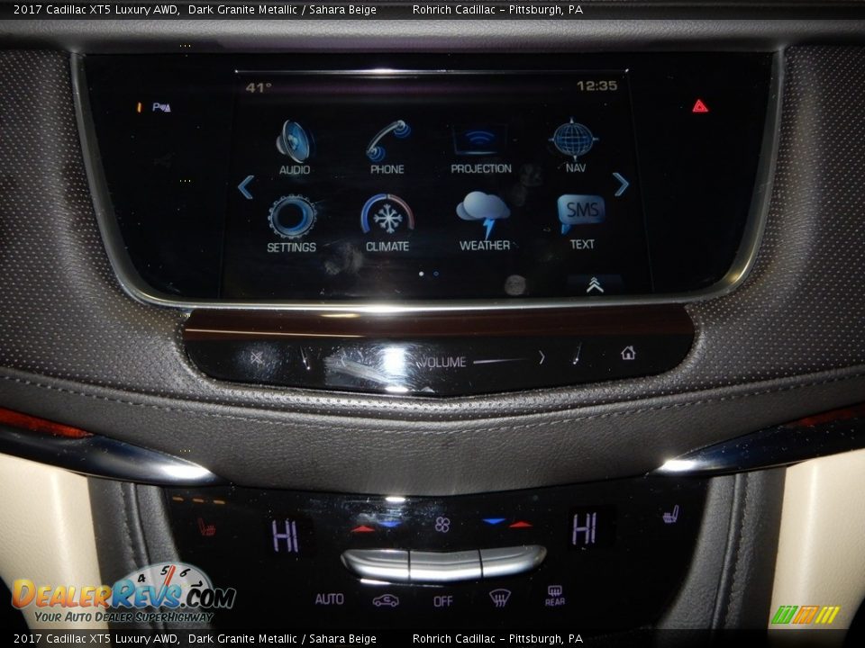 2017 Cadillac XT5 Luxury AWD Dark Granite Metallic / Sahara Beige Photo #18