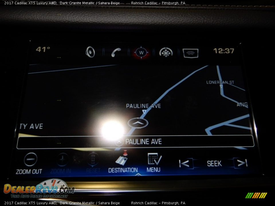 2017 Cadillac XT5 Luxury AWD Dark Granite Metallic / Sahara Beige Photo #24