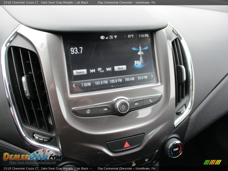 2018 Chevrolet Cruze LT Satin Steel Gray Metallic / Jet Black Photo #23