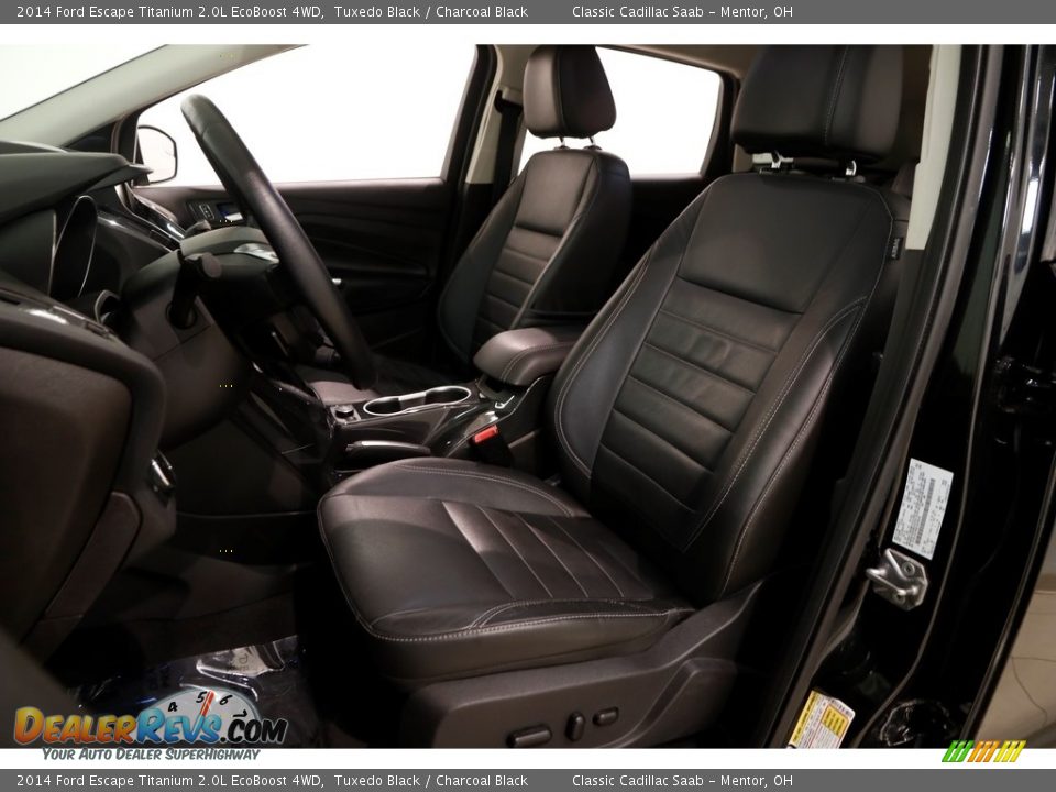 2014 Ford Escape Titanium 2.0L EcoBoost 4WD Tuxedo Black / Charcoal Black Photo #6