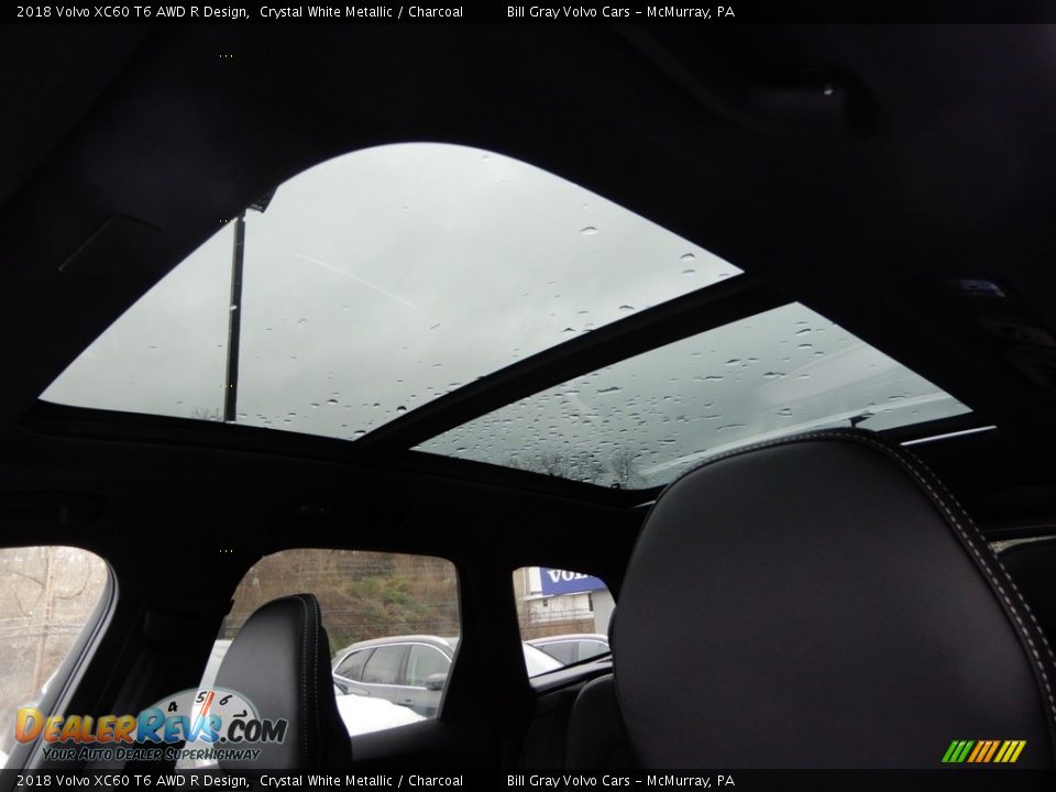 2018 Volvo XC60 T6 AWD R Design Crystal White Metallic / Charcoal Photo #12
