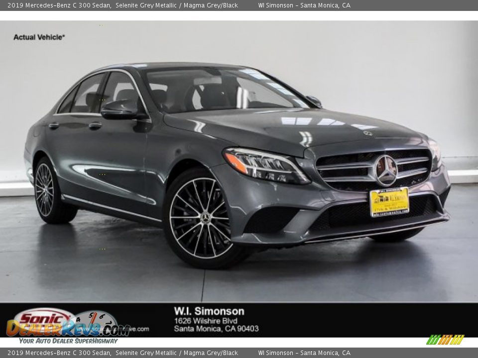 2019 Mercedes-Benz C 300 Sedan Selenite Grey Metallic / Magma Grey/Black Photo #1