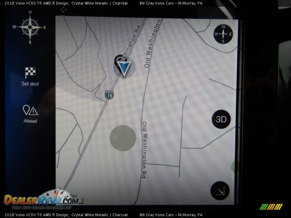 2018 Volvo XC60 T6 AWD R Design Crystal White Metallic / Charcoal Photo #13