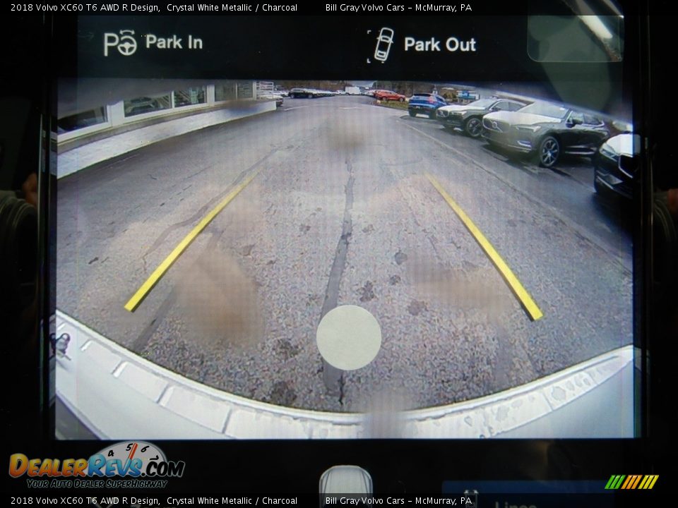 2018 Volvo XC60 T6 AWD R Design Crystal White Metallic / Charcoal Photo #14