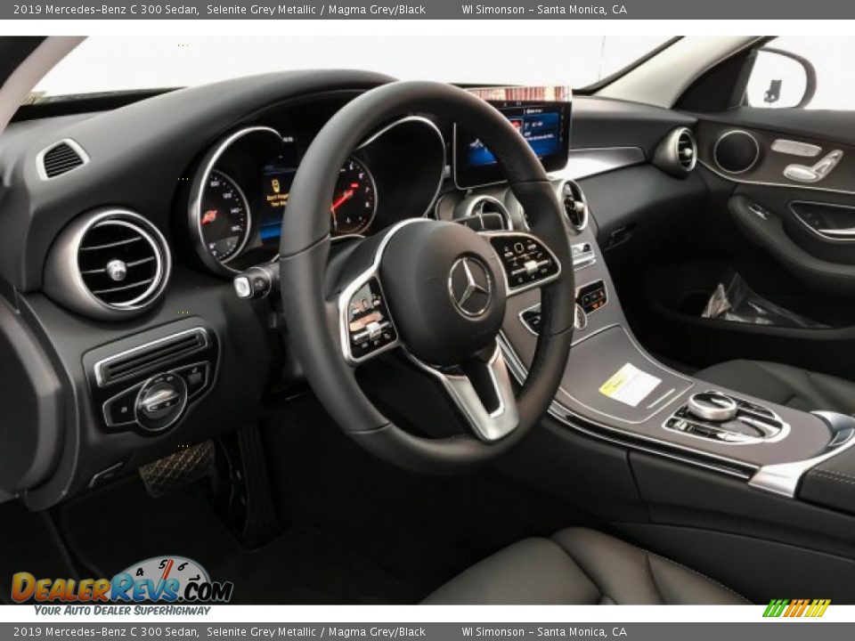 2019 Mercedes-Benz C 300 Sedan Selenite Grey Metallic / Magma Grey/Black Photo #4