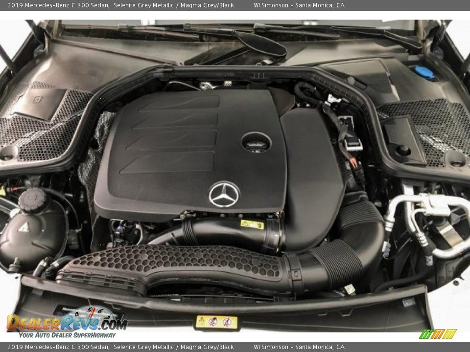 2019 Mercedes-Benz C 300 Sedan Selenite Grey Metallic / Magma Grey/Black Photo #8