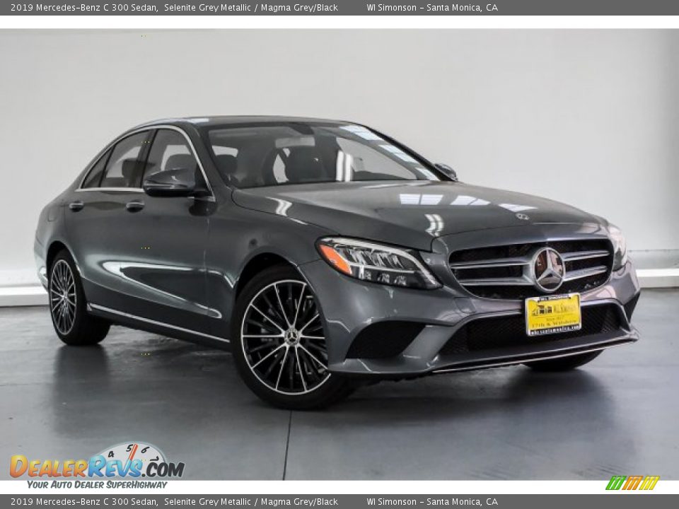 2019 Mercedes-Benz C 300 Sedan Selenite Grey Metallic / Magma Grey/Black Photo #12