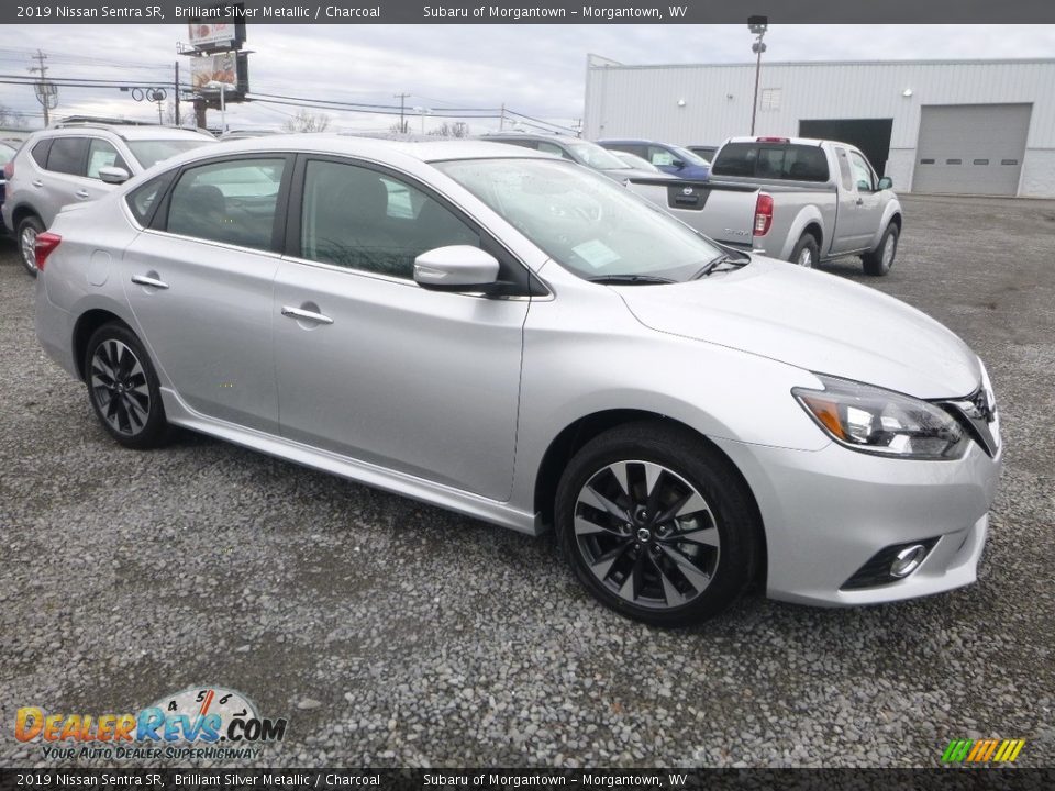 2019 Nissan Sentra SR Brilliant Silver Metallic / Charcoal Photo #1