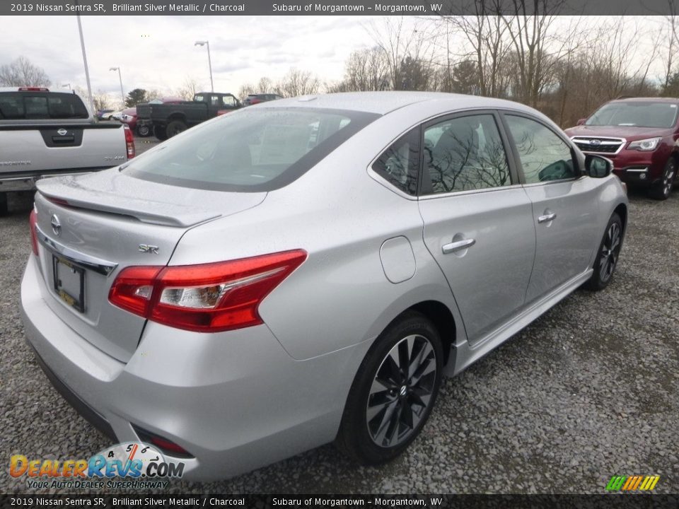 2019 Nissan Sentra SR Brilliant Silver Metallic / Charcoal Photo #4