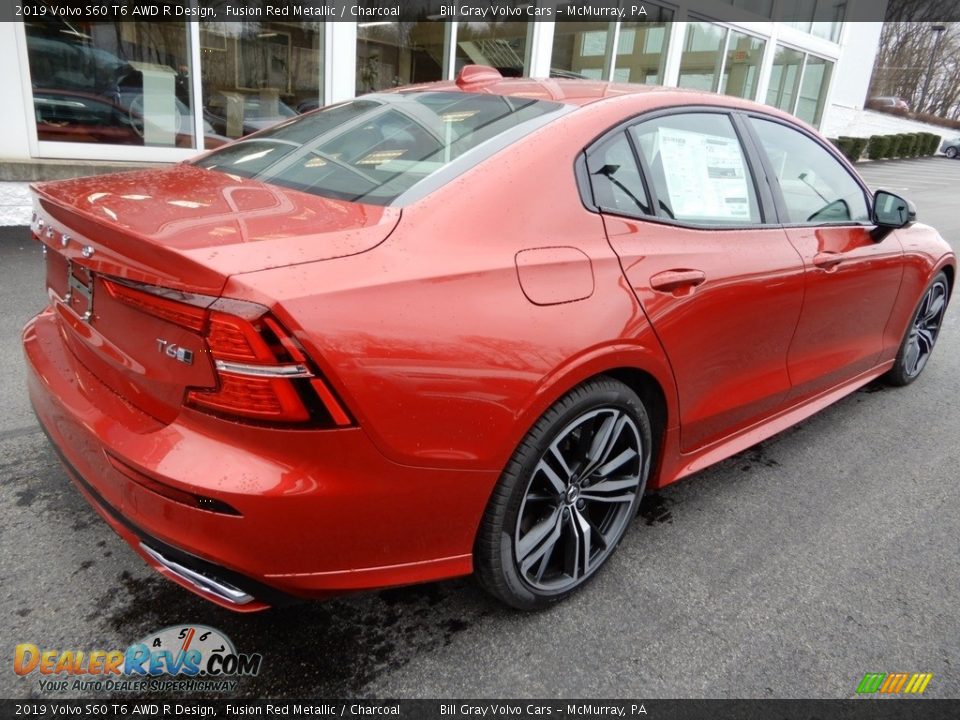 2019 Volvo S60 T6 AWD R Design Fusion Red Metallic / Charcoal Photo #2