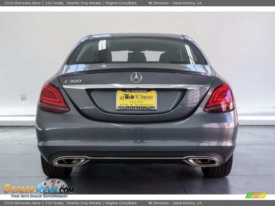 2019 Mercedes-Benz C 300 Sedan Selenite Grey Metallic / Magma Grey/Black Photo #3