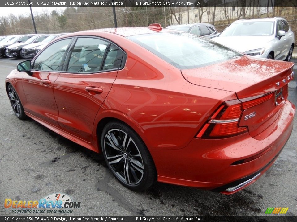 2019 Volvo S60 T6 AWD R Design Fusion Red Metallic / Charcoal Photo #4