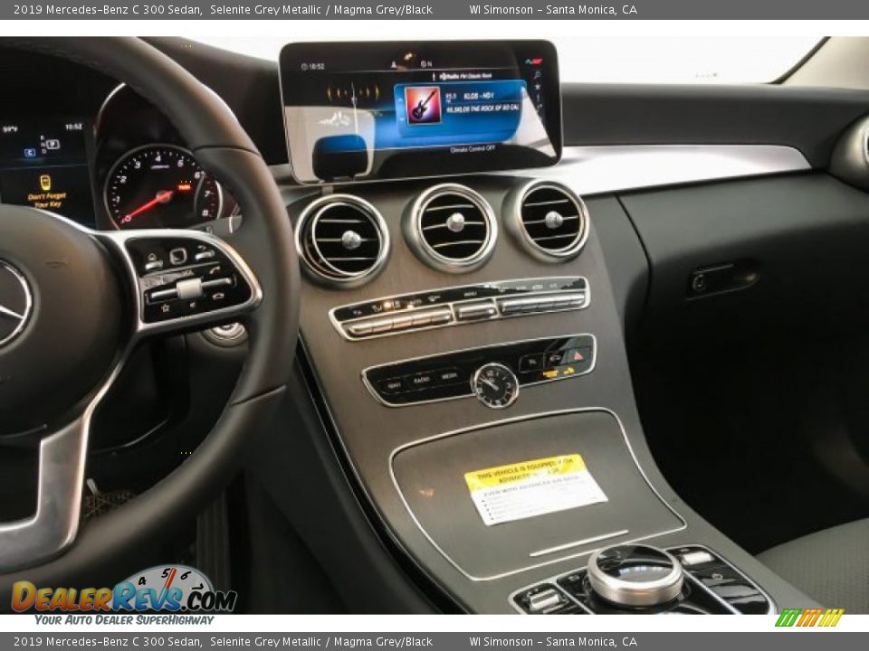 2019 Mercedes-Benz C 300 Sedan Selenite Grey Metallic / Magma Grey/Black Photo #6