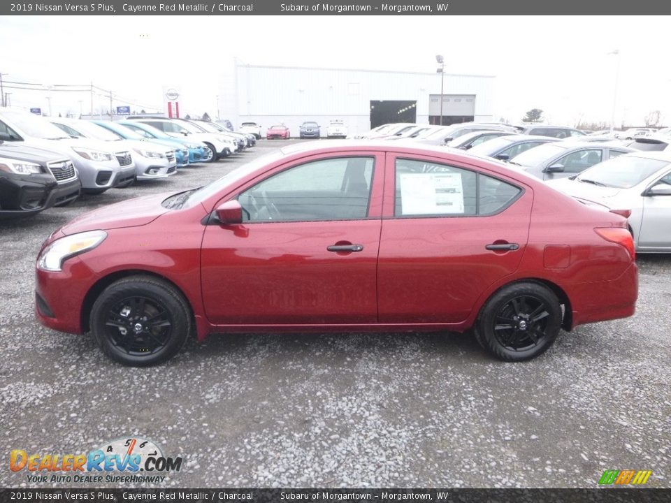 Cayenne Red Metallic 2019 Nissan Versa S Plus Photo #7