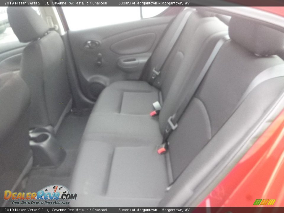 2019 Nissan Versa S Plus Cayenne Red Metallic / Charcoal Photo #13