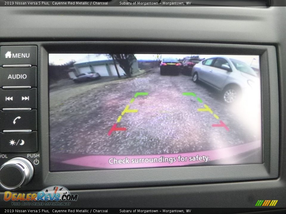 2019 Nissan Versa S Plus Cayenne Red Metallic / Charcoal Photo #18