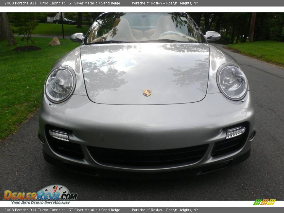 2008 Porsche 911 Turbo Cabriolet GT Silver Metallic / Sand Beige Photo #9