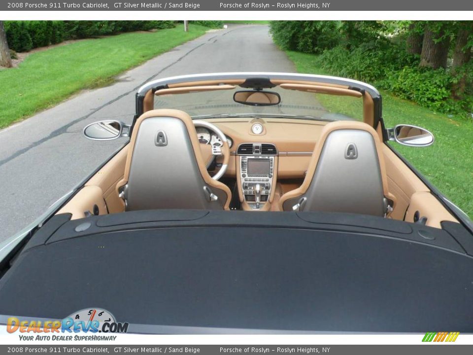 2008 Porsche 911 Turbo Cabriolet GT Silver Metallic / Sand Beige Photo #11