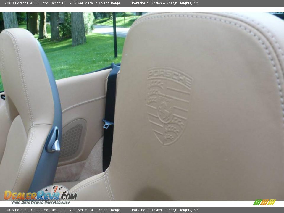 2008 Porsche 911 Turbo Cabriolet GT Silver Metallic / Sand Beige Photo #19