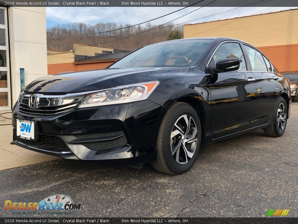 2016 Honda Accord LX Sedan Crystal Black Pearl / Black Photo #1