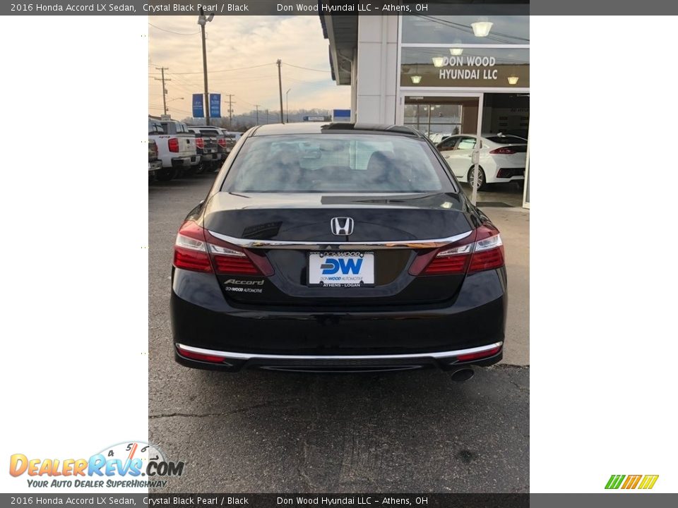 2016 Honda Accord LX Sedan Crystal Black Pearl / Black Photo #4
