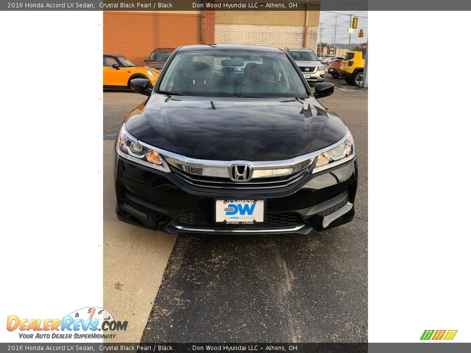 2016 Honda Accord LX Sedan Crystal Black Pearl / Black Photo #6