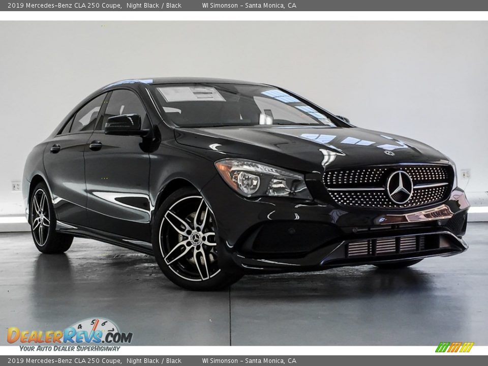 2019 Mercedes-Benz CLA 250 Coupe Night Black / Black Photo #12