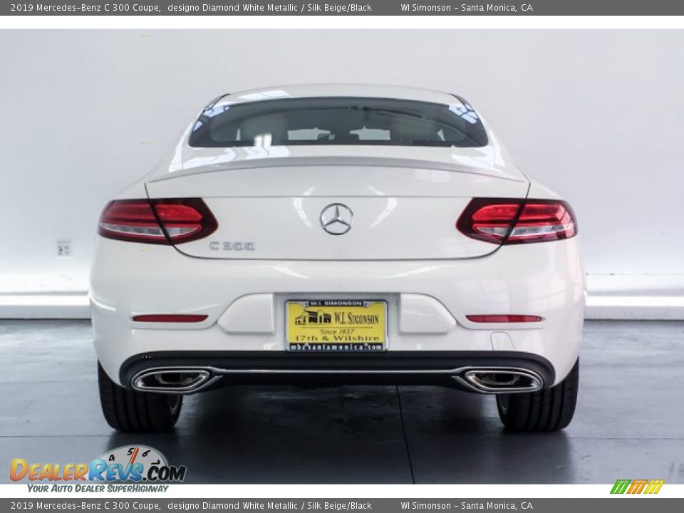 2019 Mercedes-Benz C 300 Coupe designo Diamond White Metallic / Silk Beige/Black Photo #3