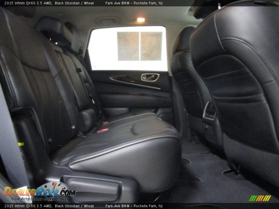 2015 Infiniti QX60 3.5 AWD Black Obsidian / Wheat Photo #20