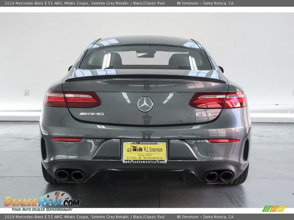 2019 Mercedes-Benz E 53 AMG 4Matic Coupe Selenite Grey Metallic / Black/Classic Red Photo #3