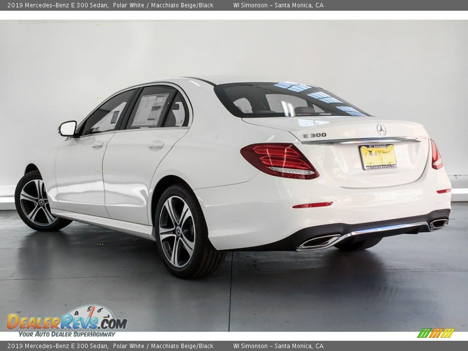 2019 Mercedes-Benz E 300 Sedan Polar White / Macchiato Beige/Black Photo #2