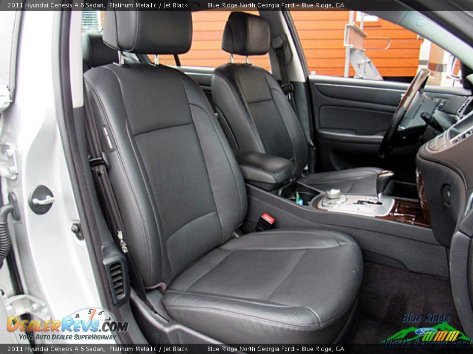 2011 Hyundai Genesis 4.6 Sedan Platinum Metallic / Jet Black Photo #14