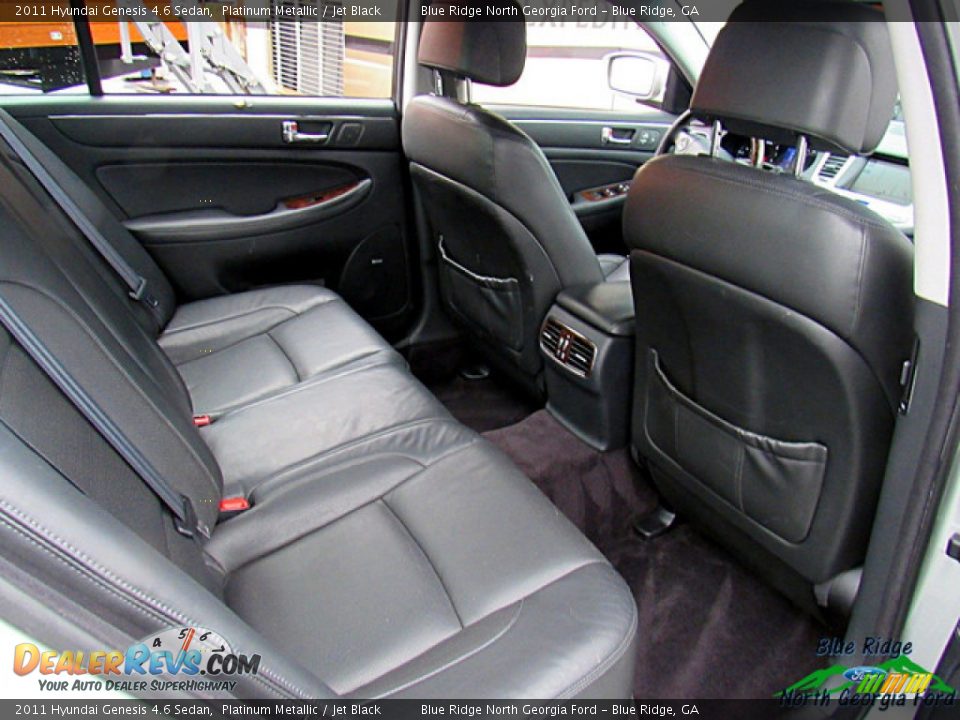 2011 Hyundai Genesis 4.6 Sedan Platinum Metallic / Jet Black Photo #15