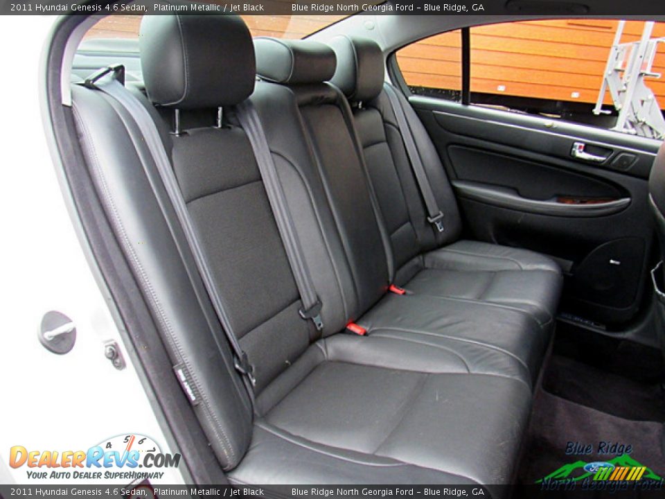 2011 Hyundai Genesis 4.6 Sedan Platinum Metallic / Jet Black Photo #16