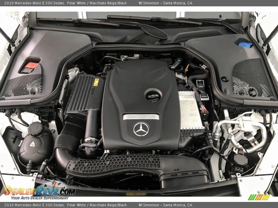 2019 Mercedes-Benz E 300 Sedan Polar White / Macchiato Beige/Black Photo #8