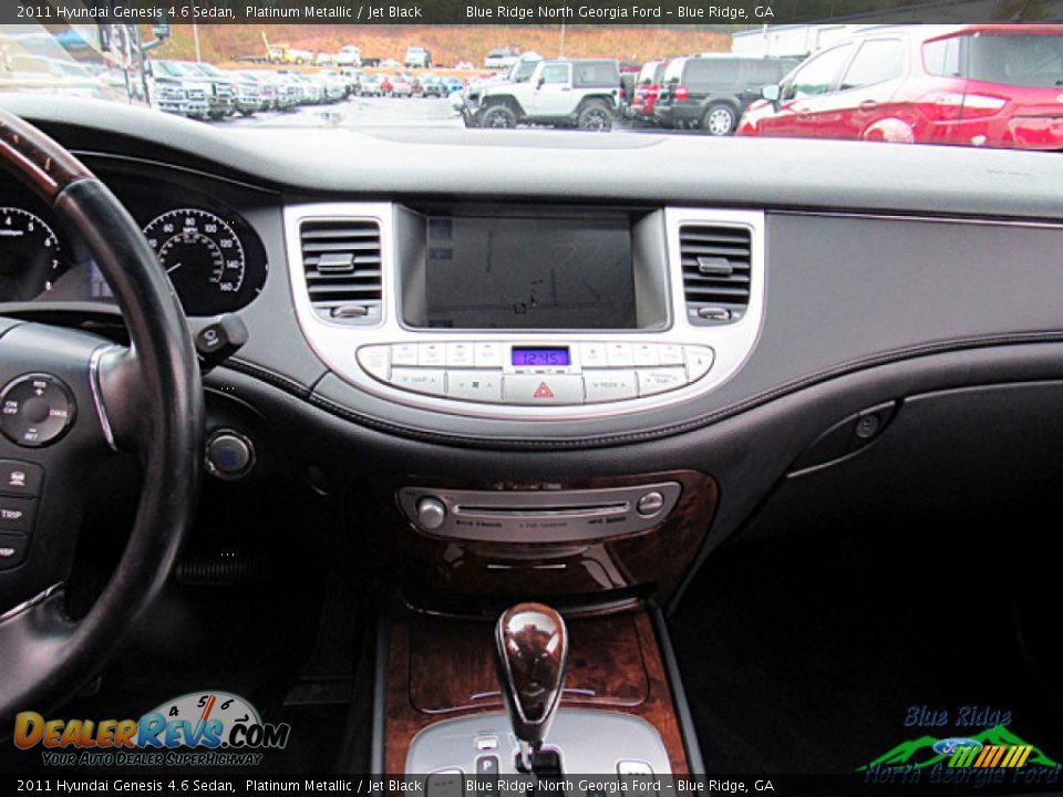 2011 Hyundai Genesis 4.6 Sedan Platinum Metallic / Jet Black Photo #19