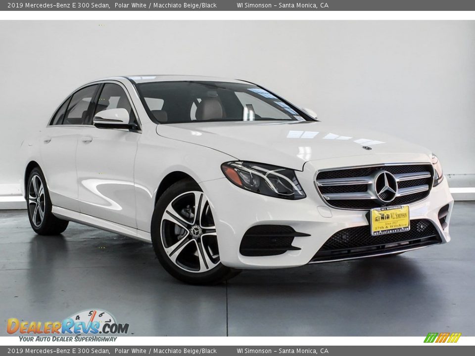 2019 Mercedes-Benz E 300 Sedan Polar White / Macchiato Beige/Black Photo #12