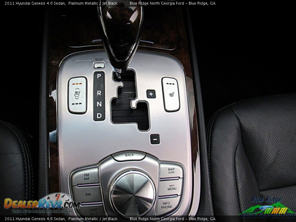 2011 Hyundai Genesis 4.6 Sedan Platinum Metallic / Jet Black Photo #23