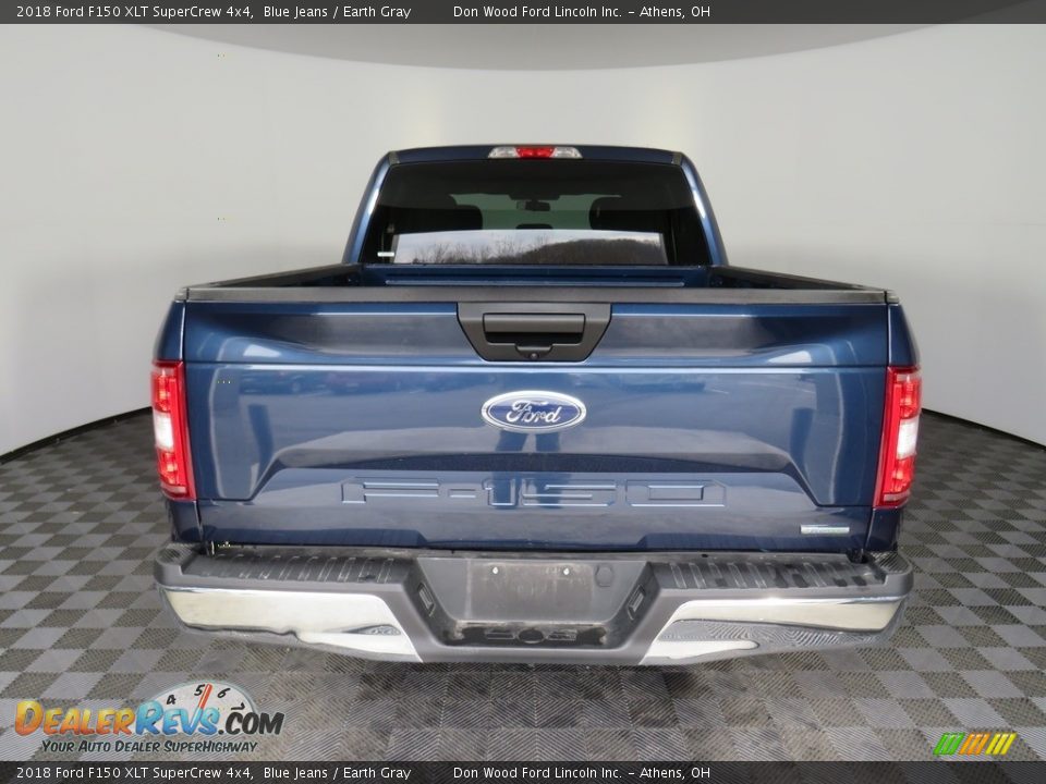 2018 Ford F150 XLT SuperCrew 4x4 Blue Jeans / Earth Gray Photo #12